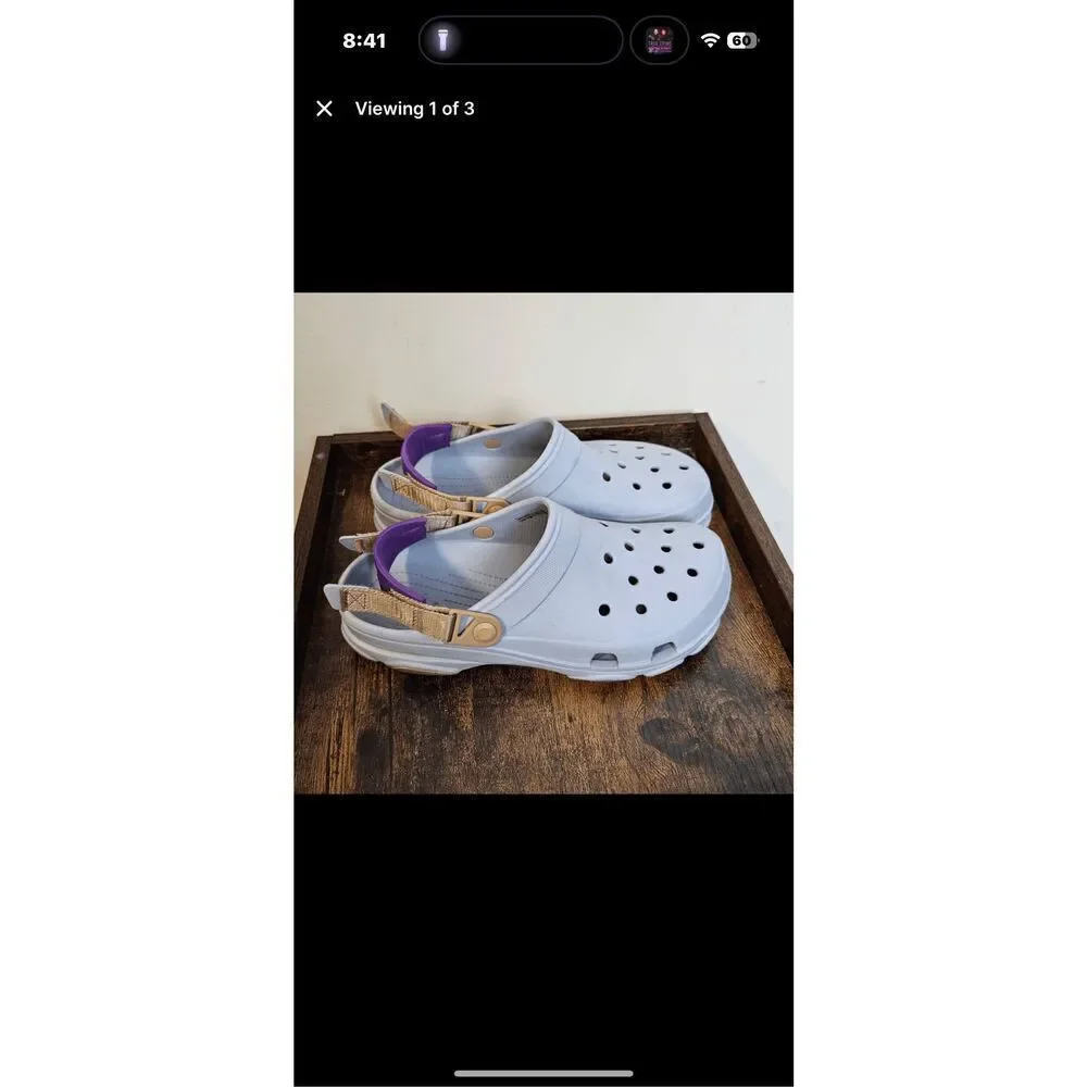 Crocs Clog Classic All-Terrain Sandals Purple Size M10 W12